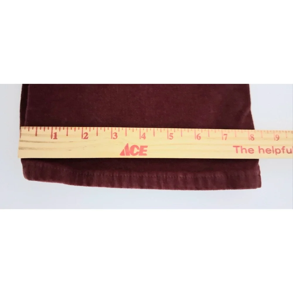 Levi's 725 High Rise Bootcut Pants Women's Size 29 Red Corduroy Pockets Preowned